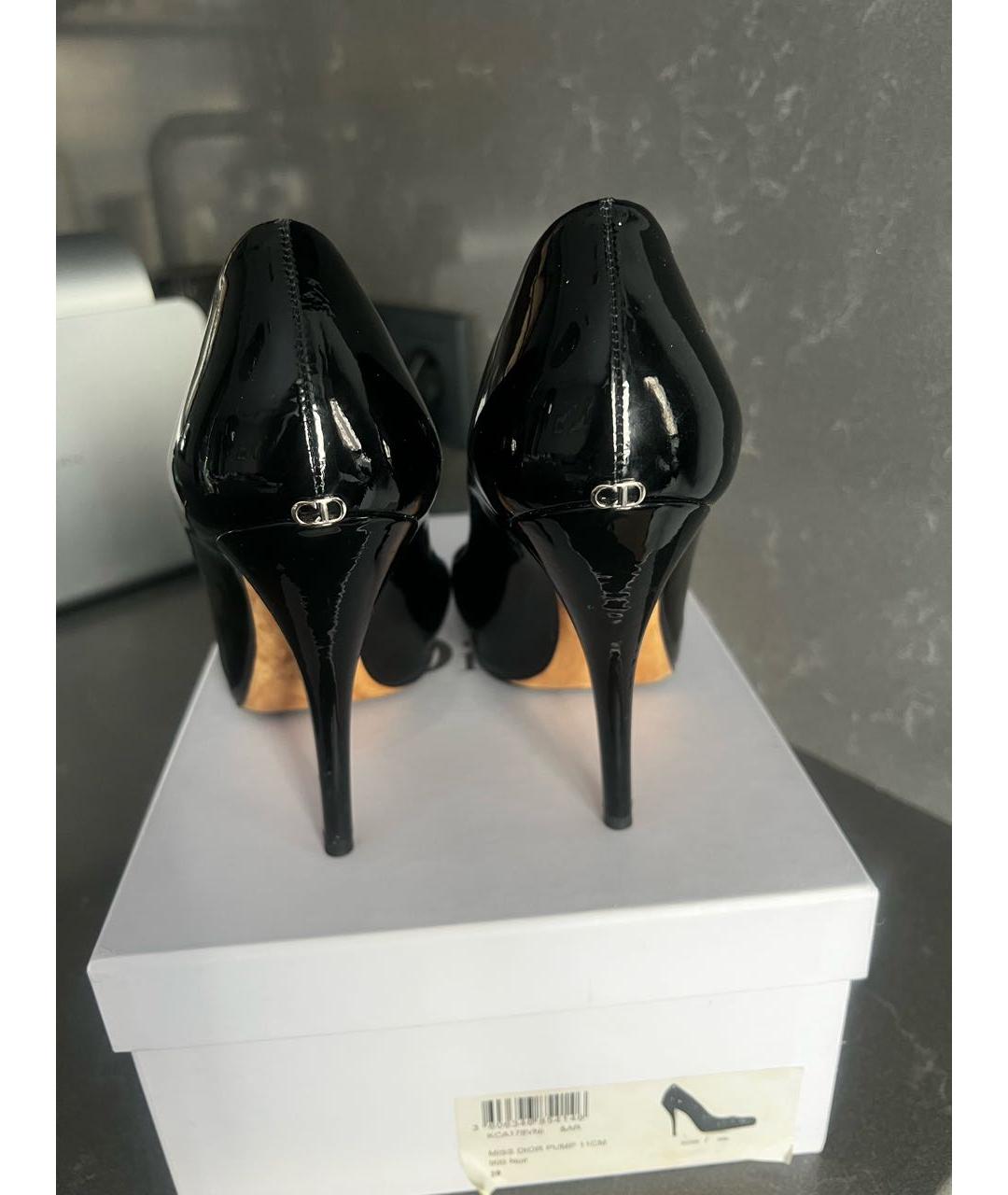 CHRISTIAN DIOR Черные неопреновые туфли, фото 4