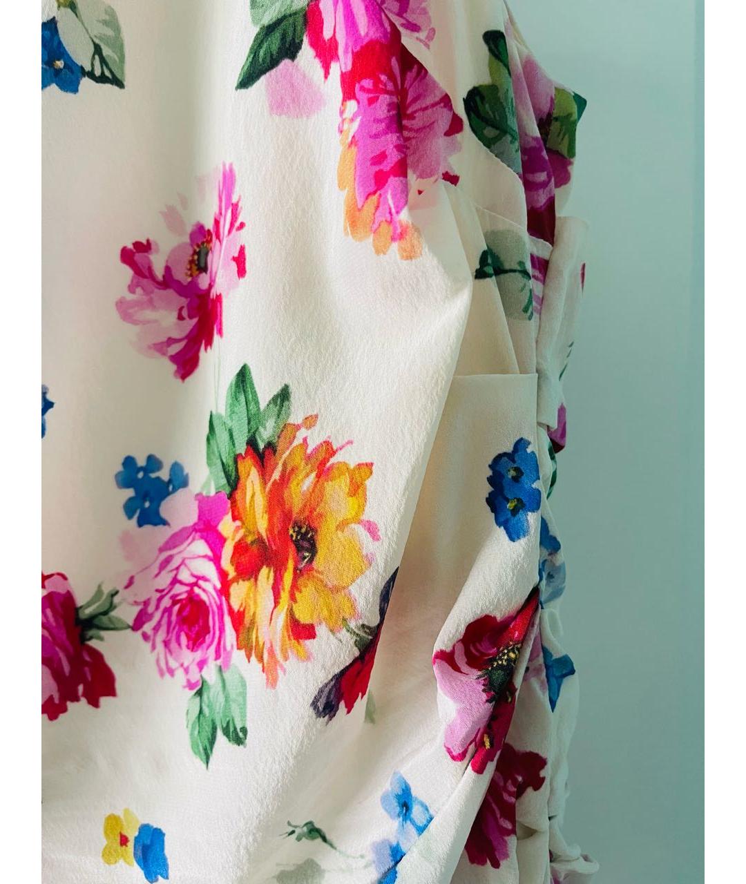 DOLCE&GABBANA Мульти шелковое повседневное платье, фото 2