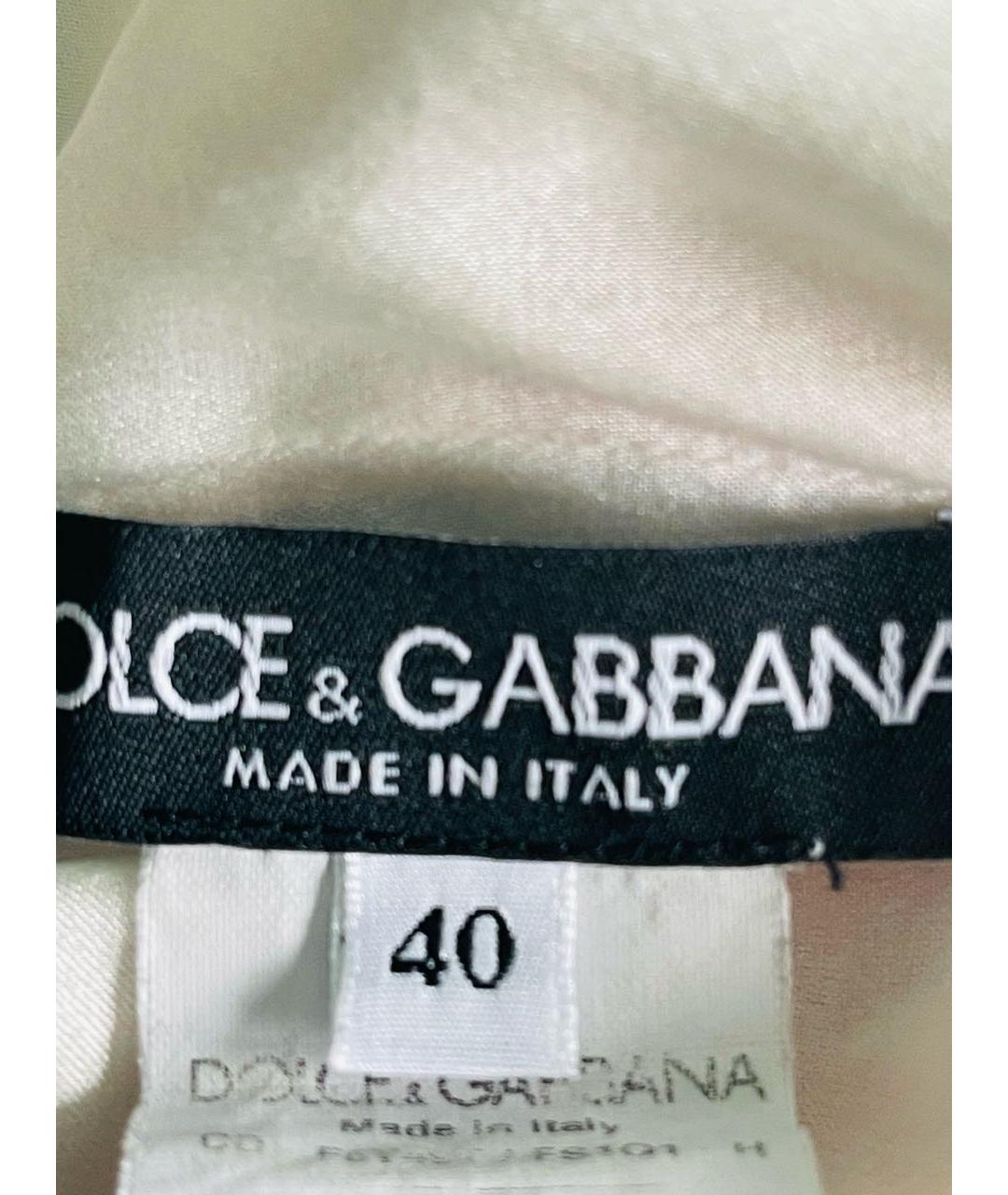 DOLCE&GABBANA Мульти шелковое повседневное платье, фото 7