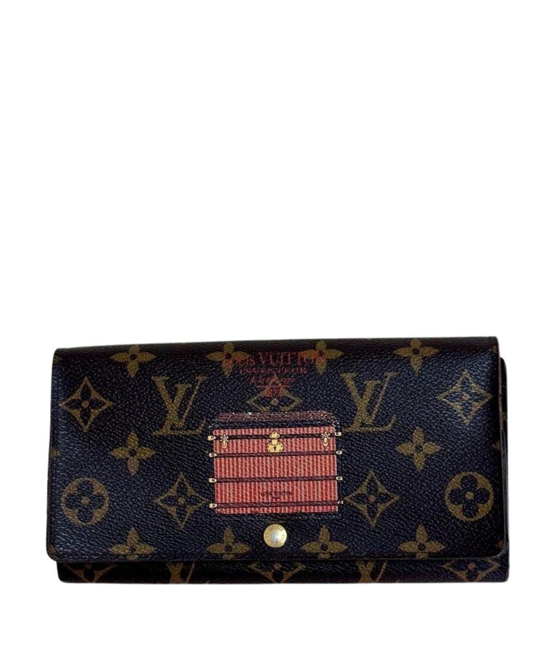 LOUIS VUITTON Коричневый кошелек, фото 1