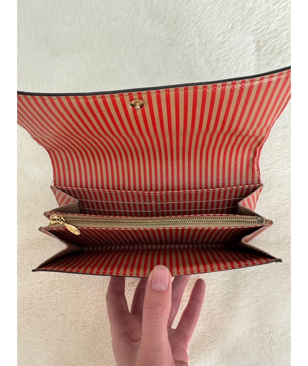 LOUIS VUITTON Коричневый кошелек, фото 5