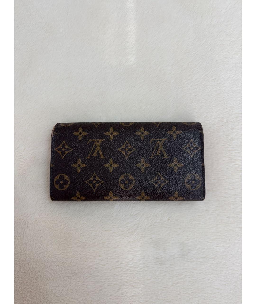 LOUIS VUITTON Коричневый кошелек, фото 3