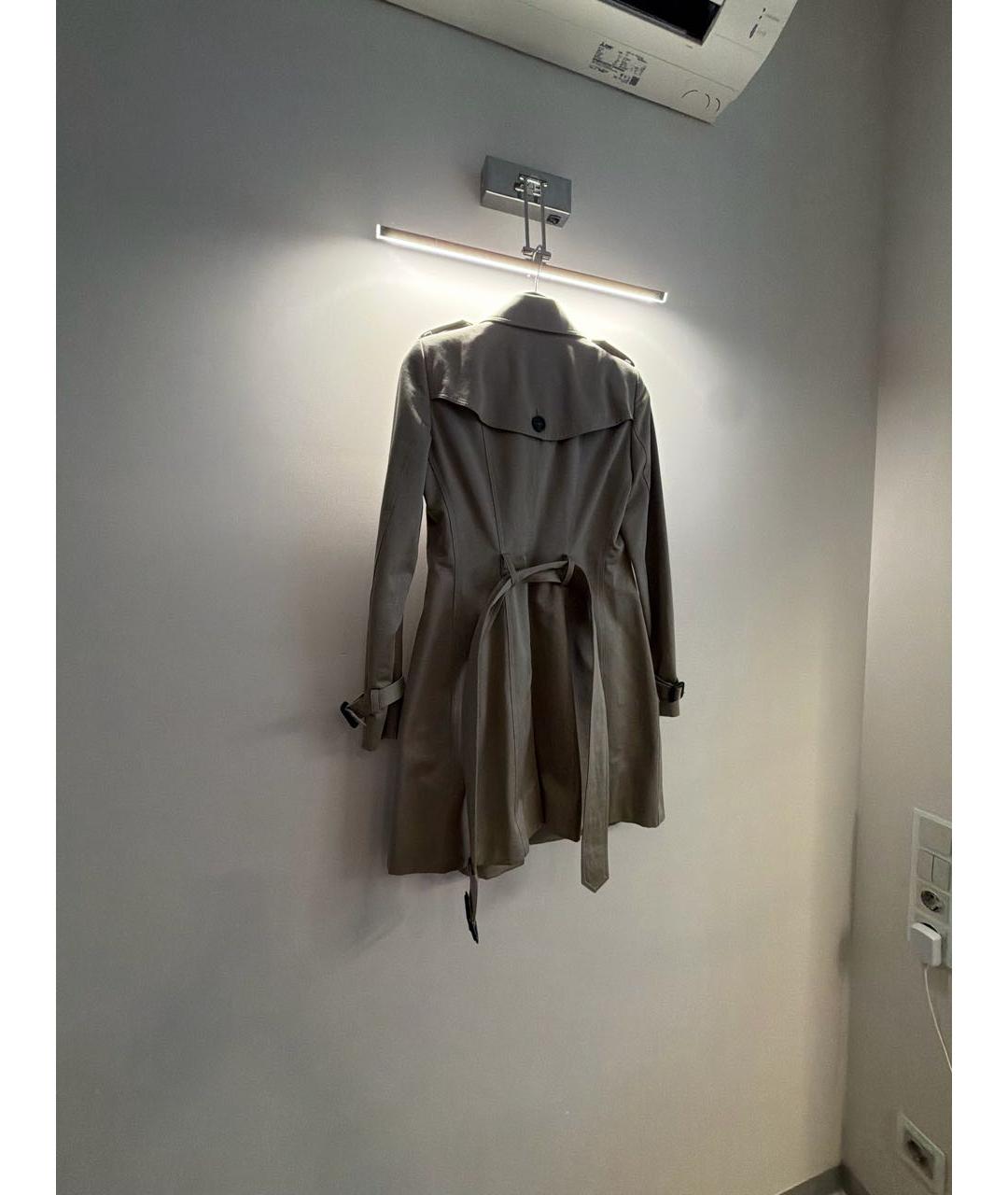 BURBERRY Бежевый хлопковый тренч/плащ, фото 2