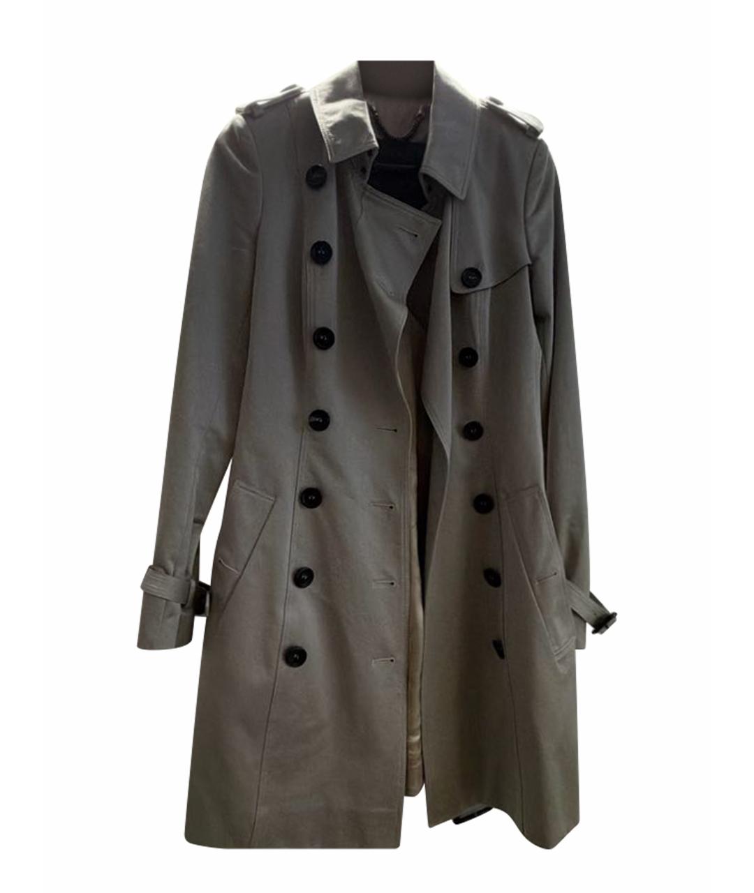 BURBERRY Бежевый хлопковый тренч/плащ, фото 1