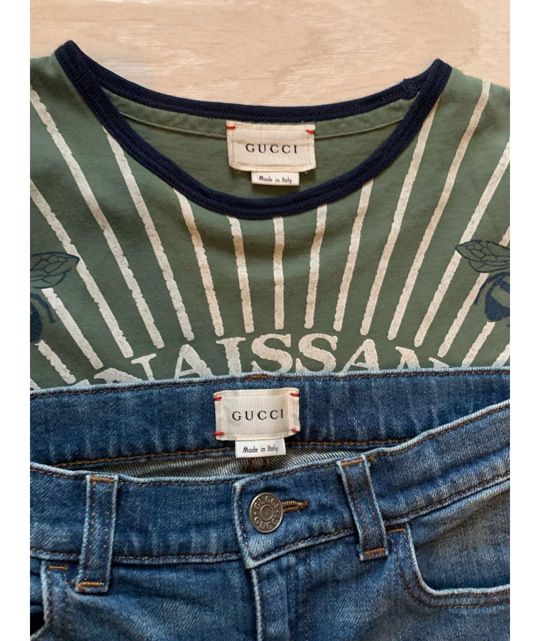 GUCCI Зеленый хлопковый комплект, фото 3