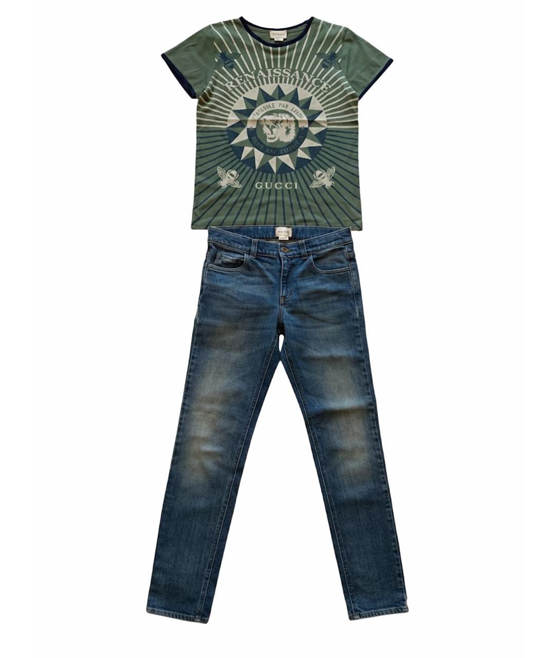 GUCCI Зеленый хлопковый комплект, фото 1