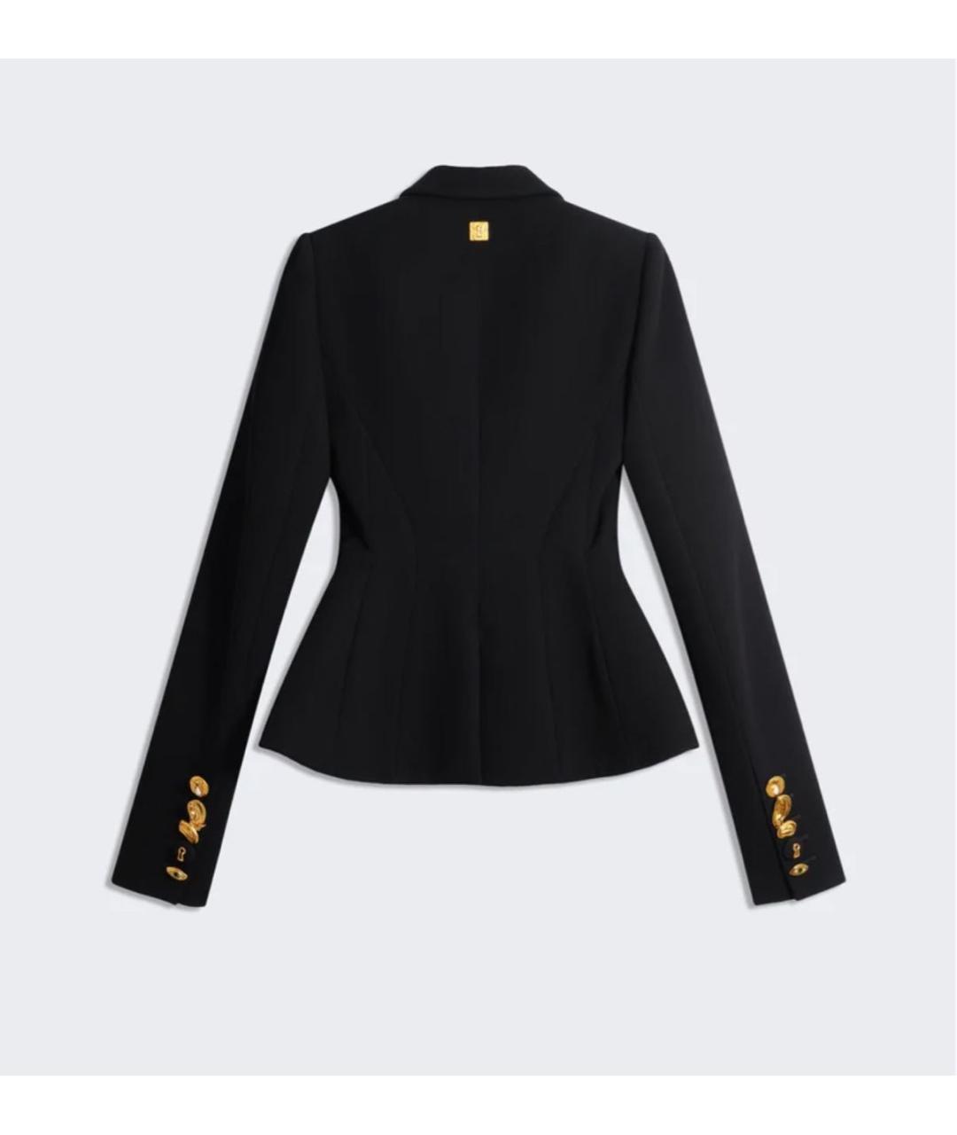 SCHIAPARELLI Черный шерстяной жакет/пиджак, фото 3