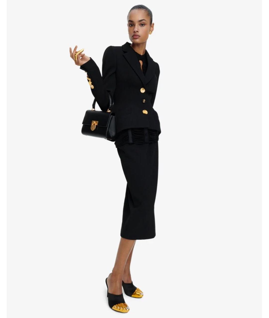 SCHIAPARELLI Черный шерстяной жакет/пиджак, фото 2