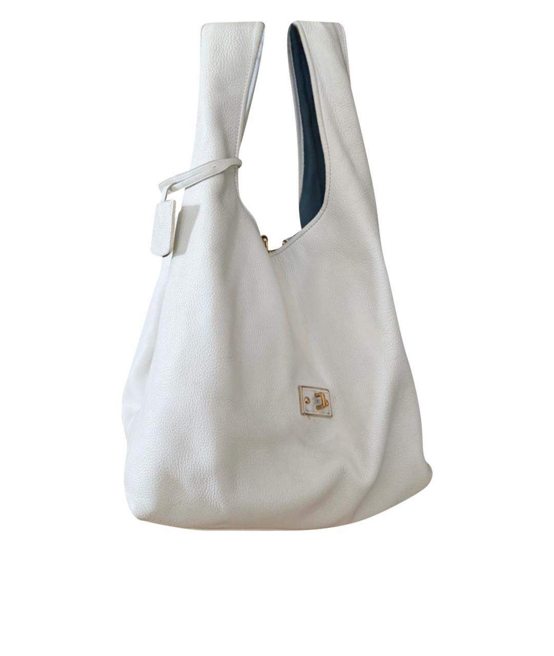 LOEWE Белая кожаная сумка тоут, фото 1