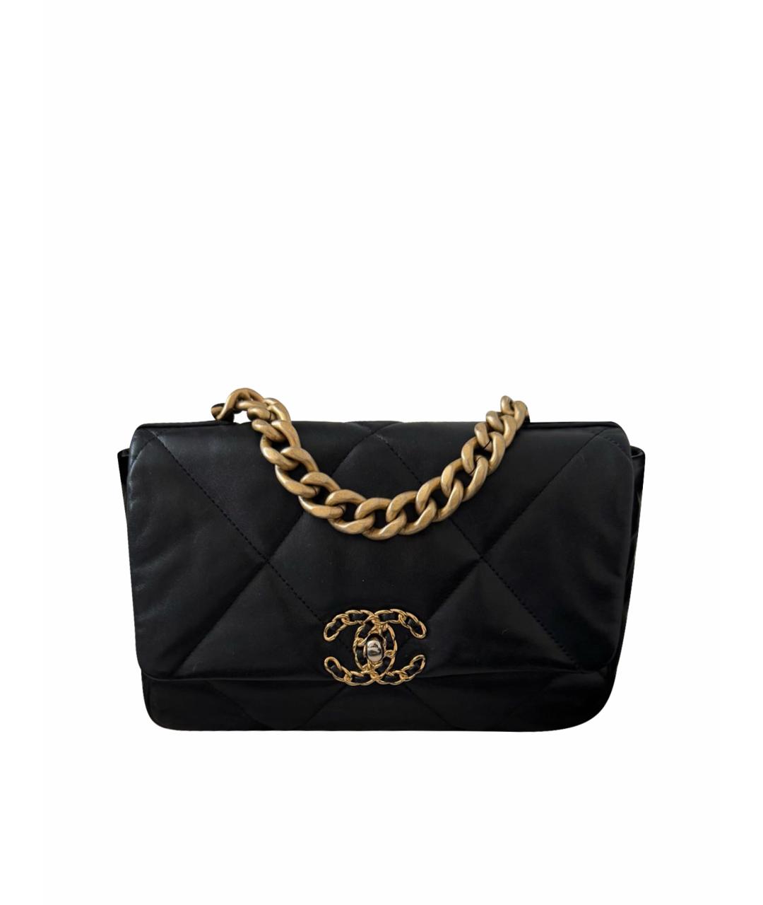 CHANEL Черная кожаная сумка через плечо, фото 9