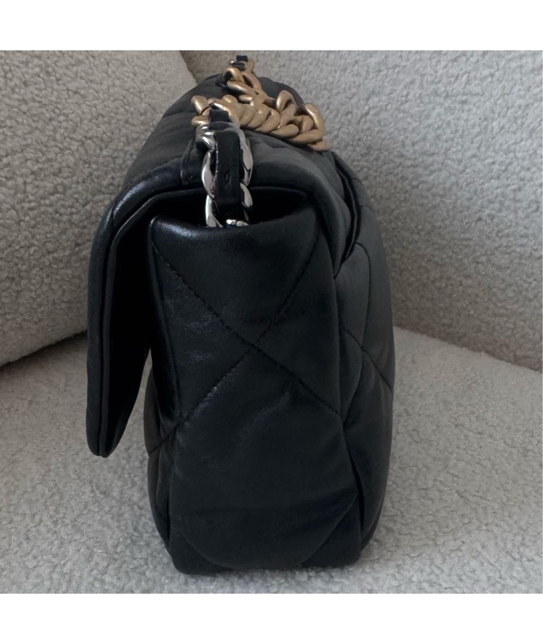 CHANEL Черная кожаная сумка через плечо, фото 6