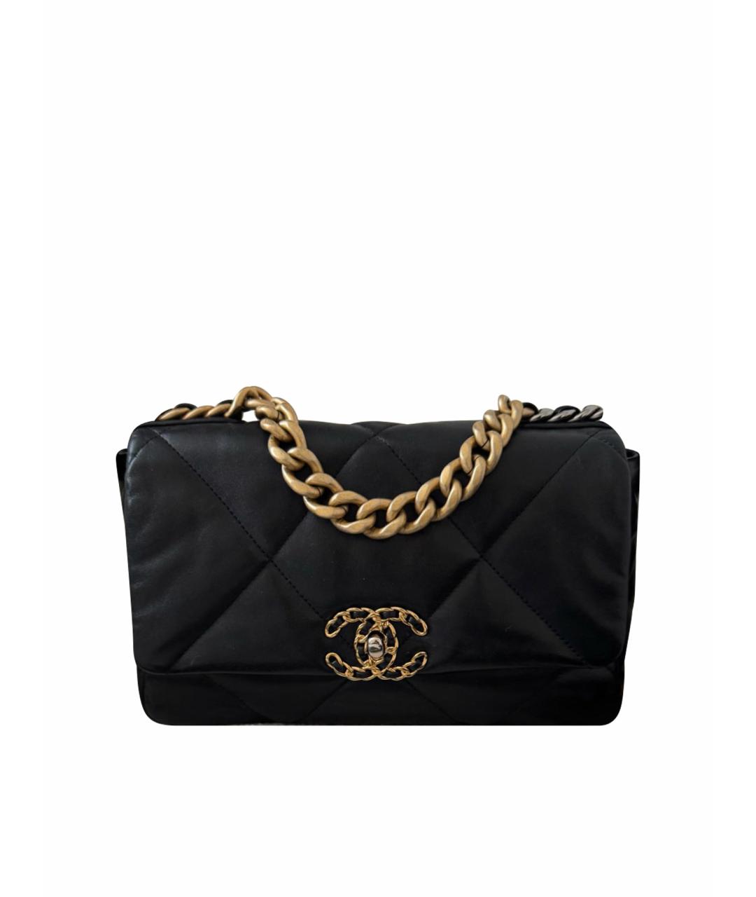 CHANEL Черная кожаная сумка через плечо, фото 1