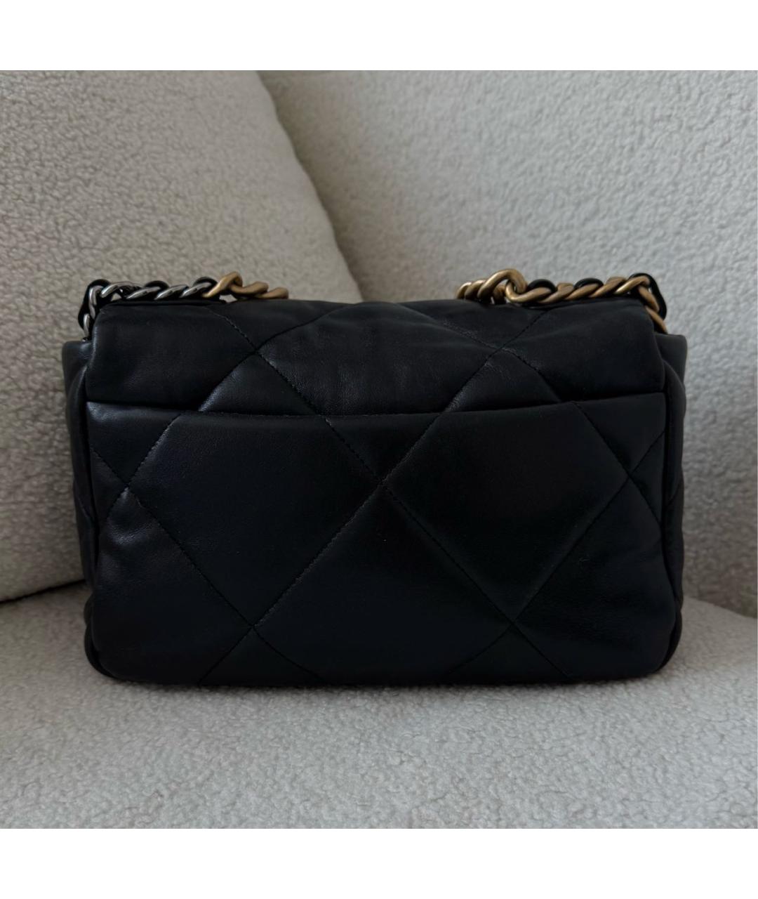 CHANEL Черная кожаная сумка через плечо, фото 3