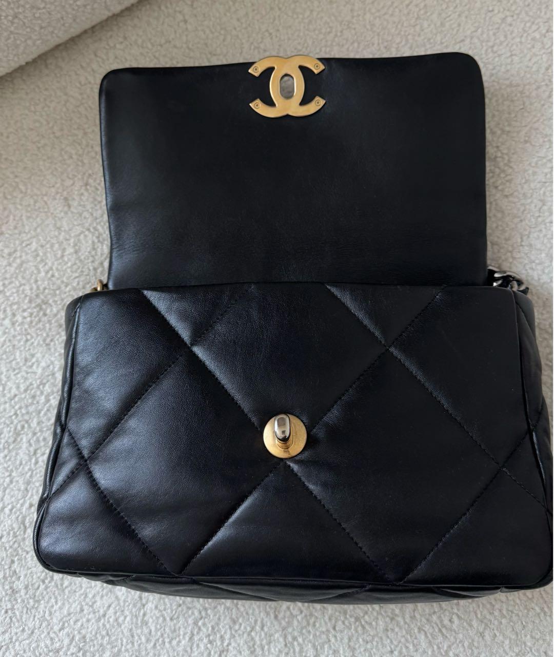 CHANEL Черная кожаная сумка через плечо, фото 4