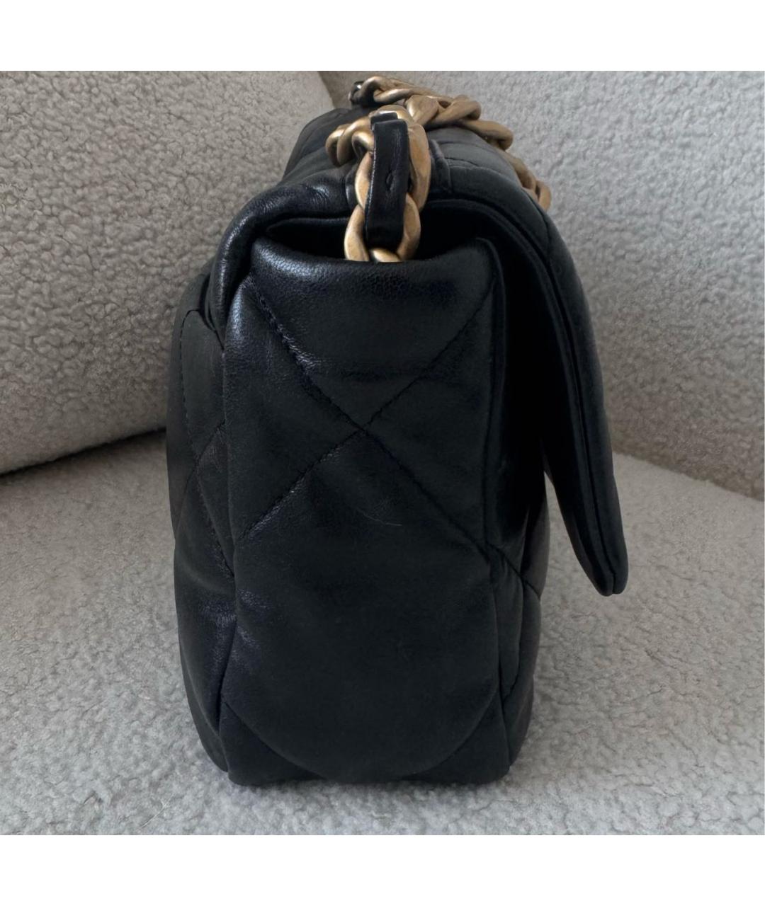 CHANEL Черная кожаная сумка через плечо, фото 2