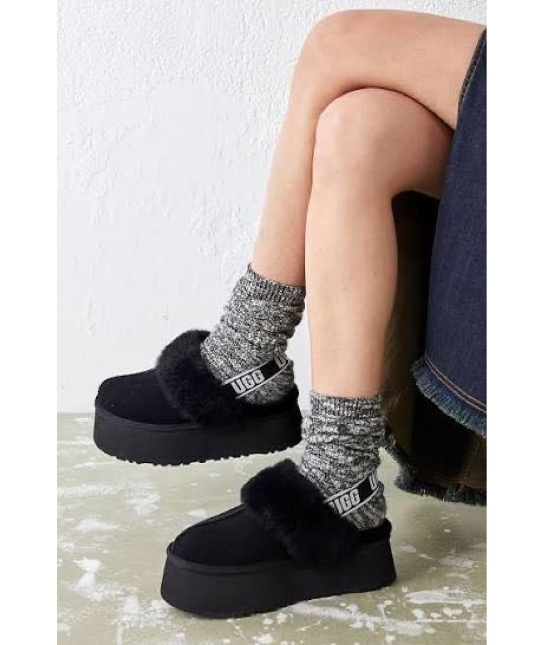 UGG AUSTRALIA Черные сабо, фото 5