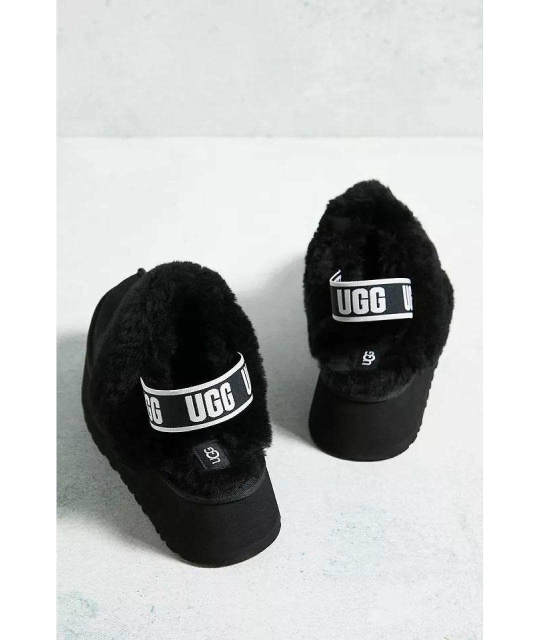 UGG AUSTRALIA Черные сабо, фото 4