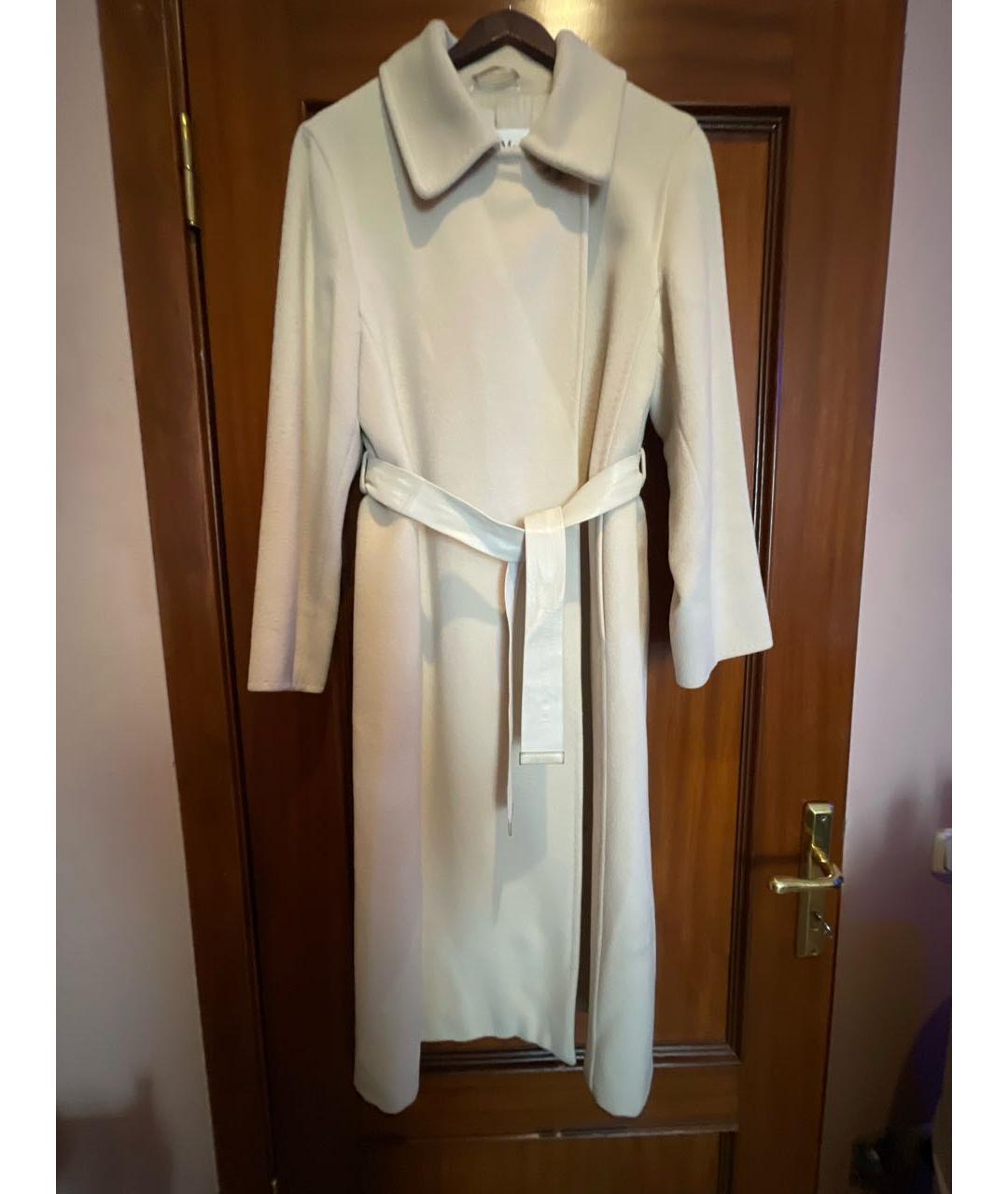 MAX MARA Бежевое шерстяное пальто, фото 8