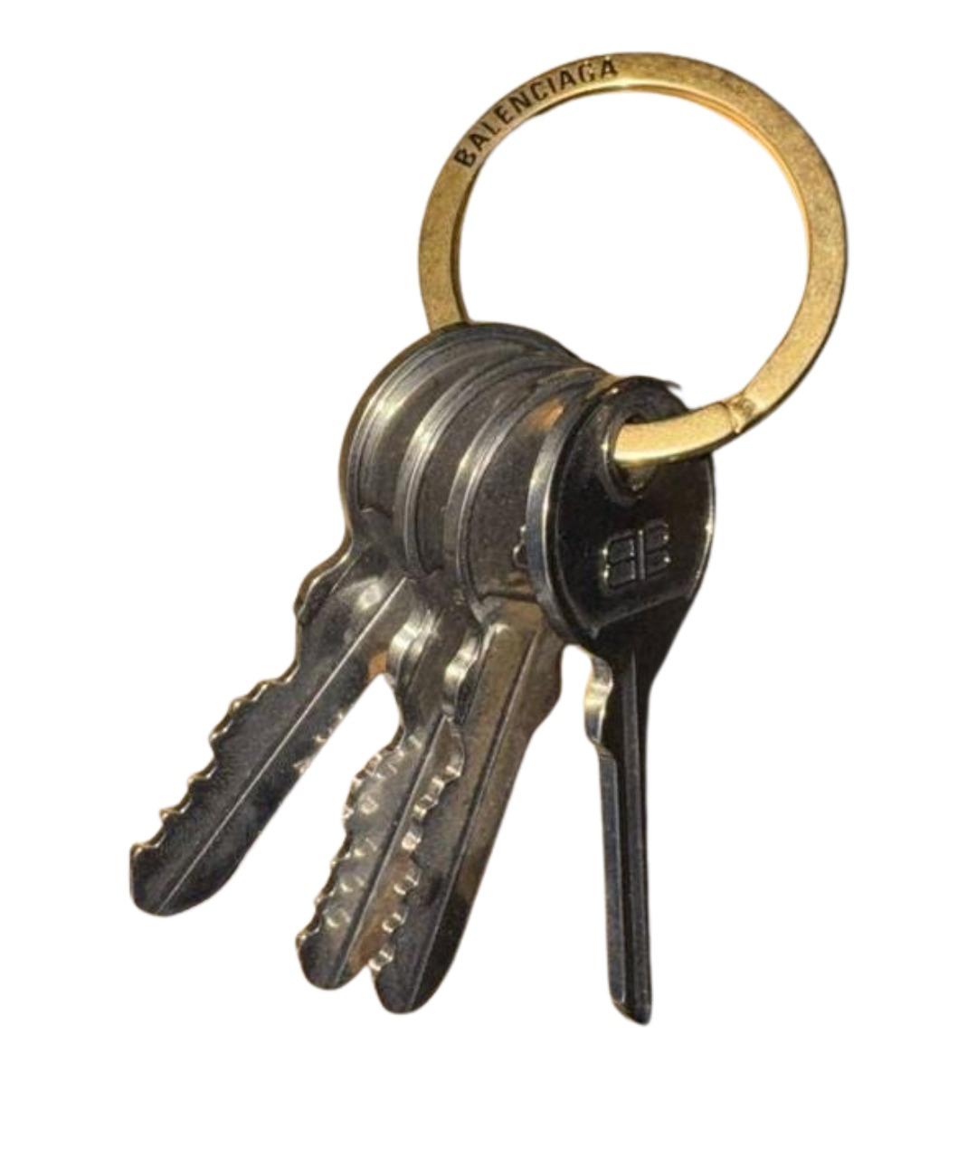 BALENCIAGA Золотой брелок, фото 1