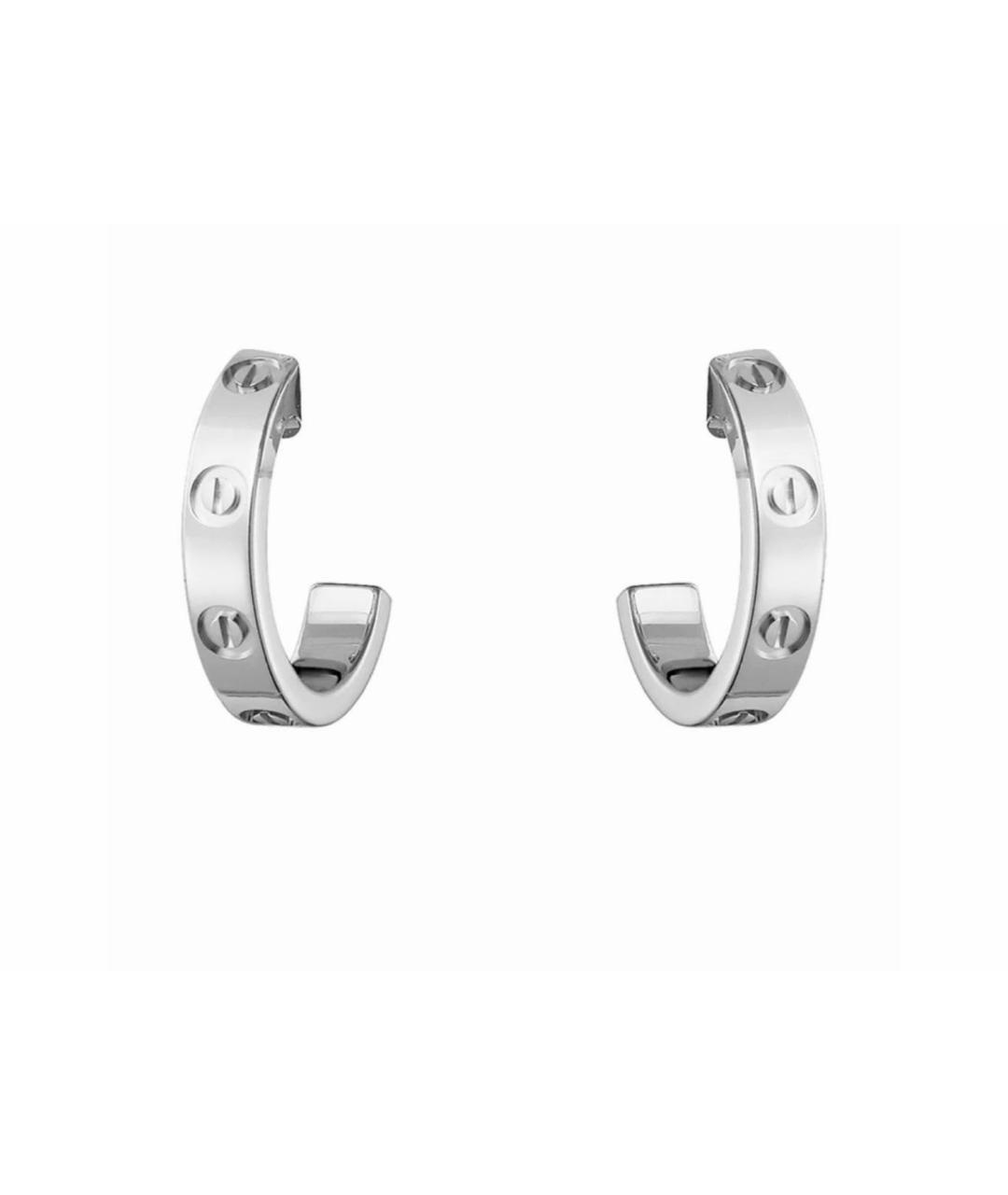 CARTIER Серебряные серьги из белого золота, фото 4