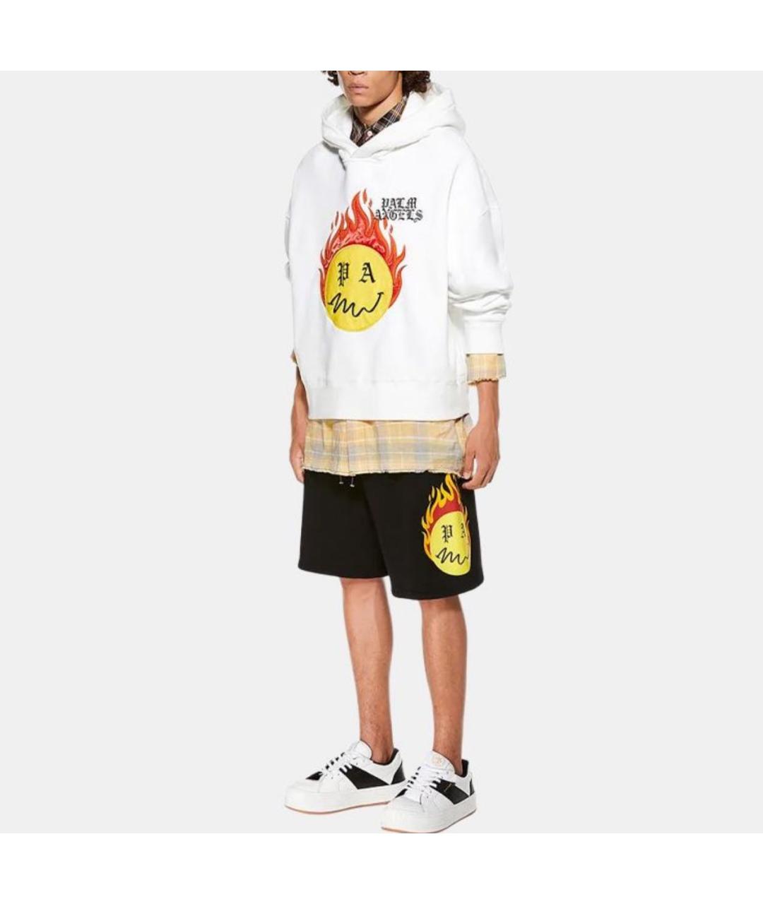 PALM ANGELS Черные хлопковые шорты, фото 2