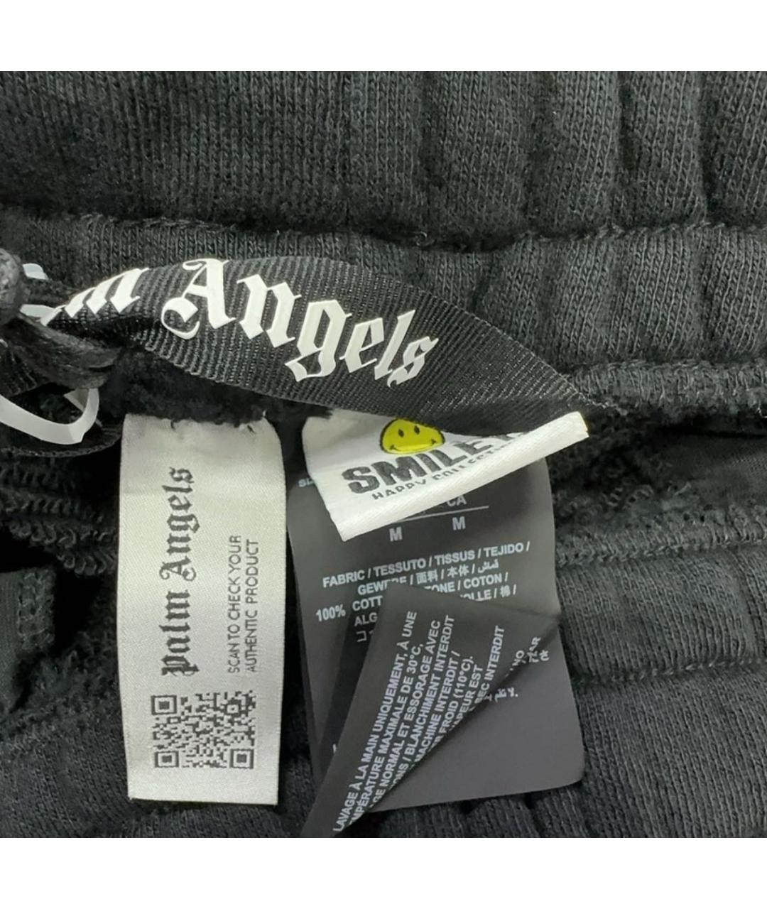 PALM ANGELS Черные хлопковые шорты, фото 4