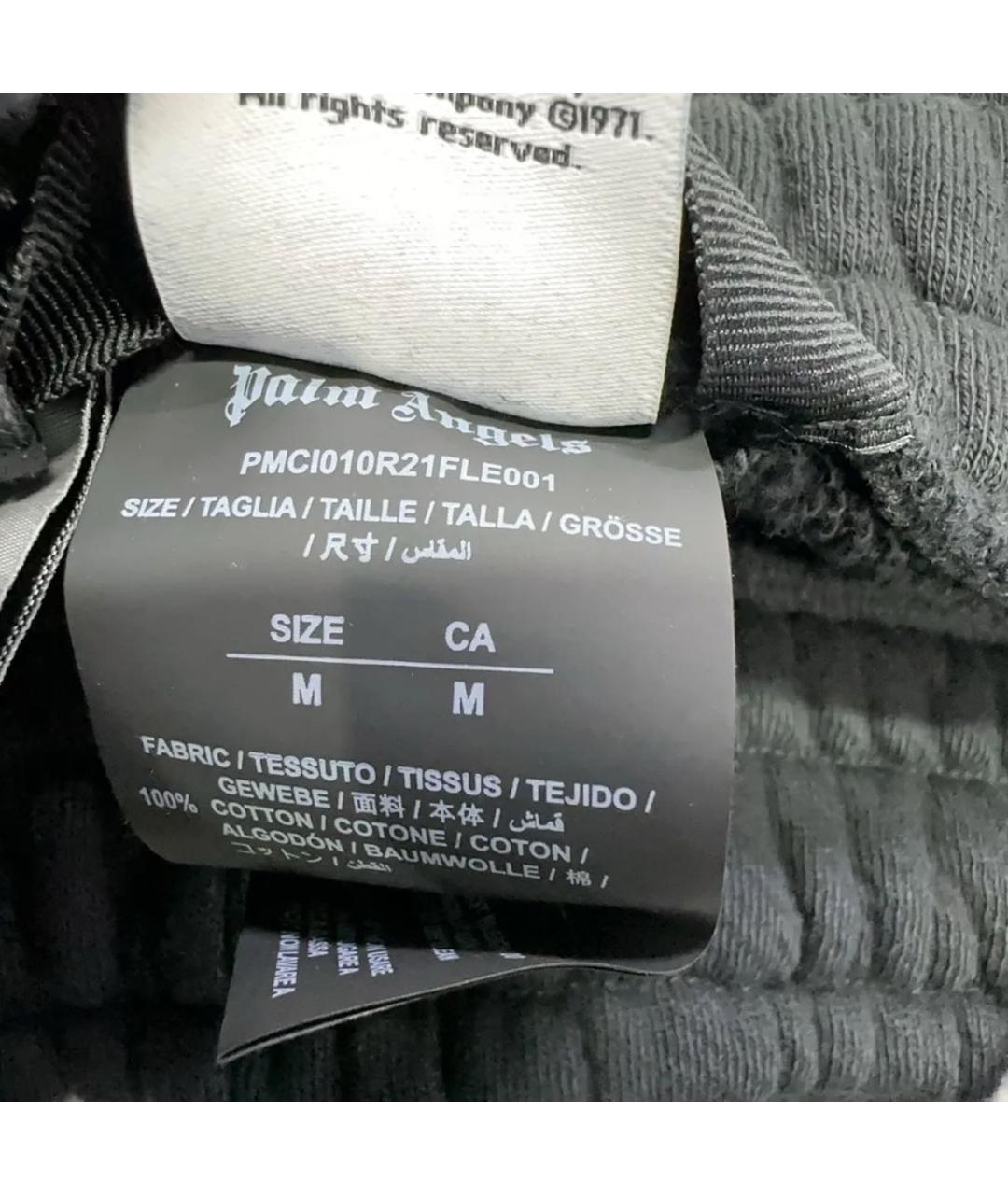 PALM ANGELS Черные хлопковые шорты, фото 3