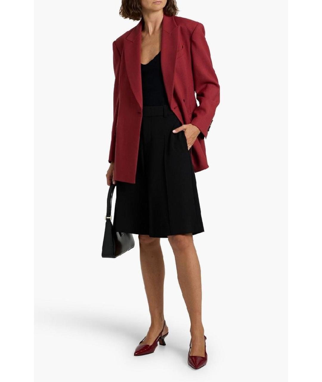 BRUNELLO CUCINELLI Красный шерстяной жакет/пиджак, фото 3