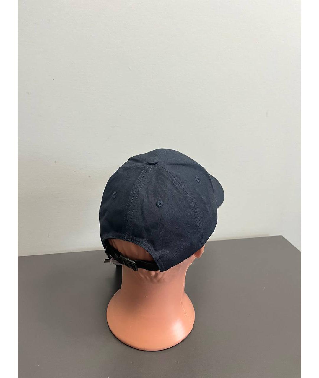 STONE ISLAND Темно-синяя хлопковая кепка/бейсболка, фото 3