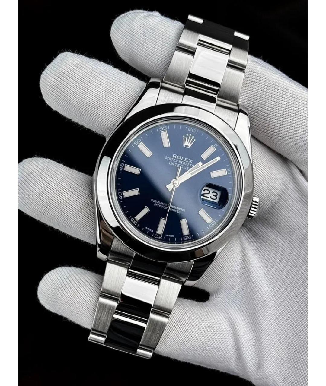 ROLEX Темно-синие часы, фото 2