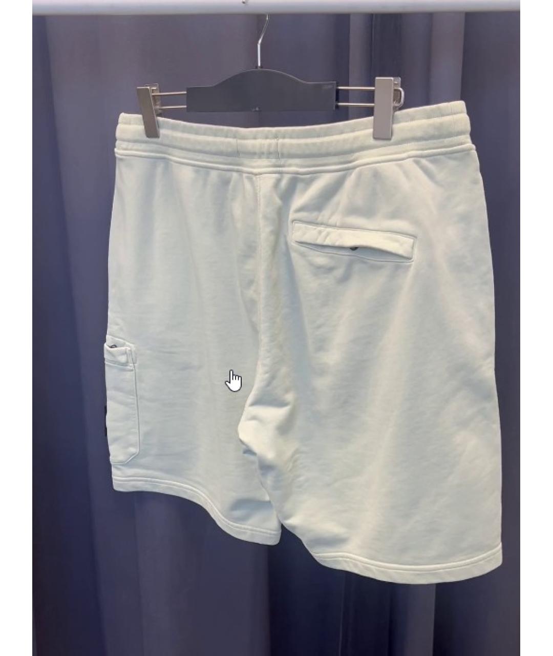 STONE ISLAND Зеленые хлопковые шорты, фото 2