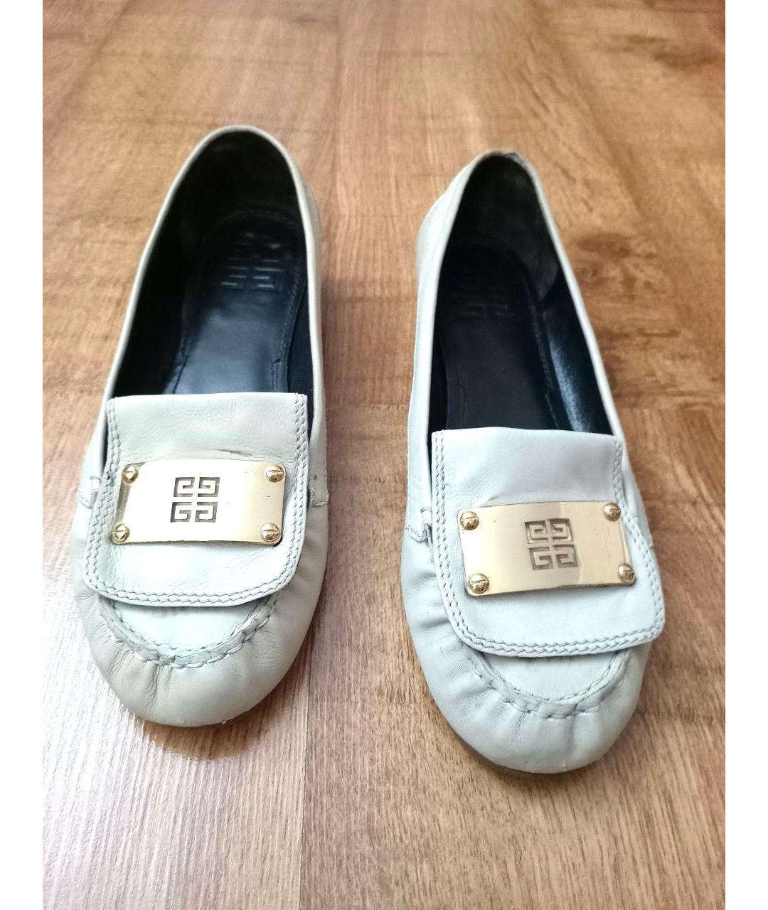 GIVENCHY Белые кожаные мокасины, фото 5