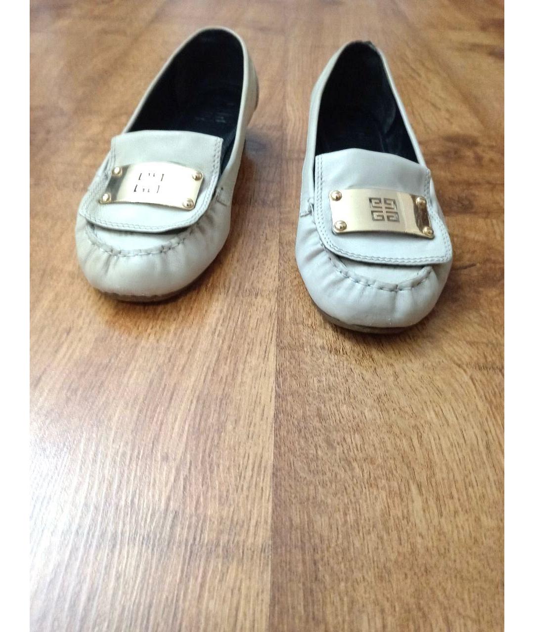 GIVENCHY Белые кожаные мокасины, фото 6