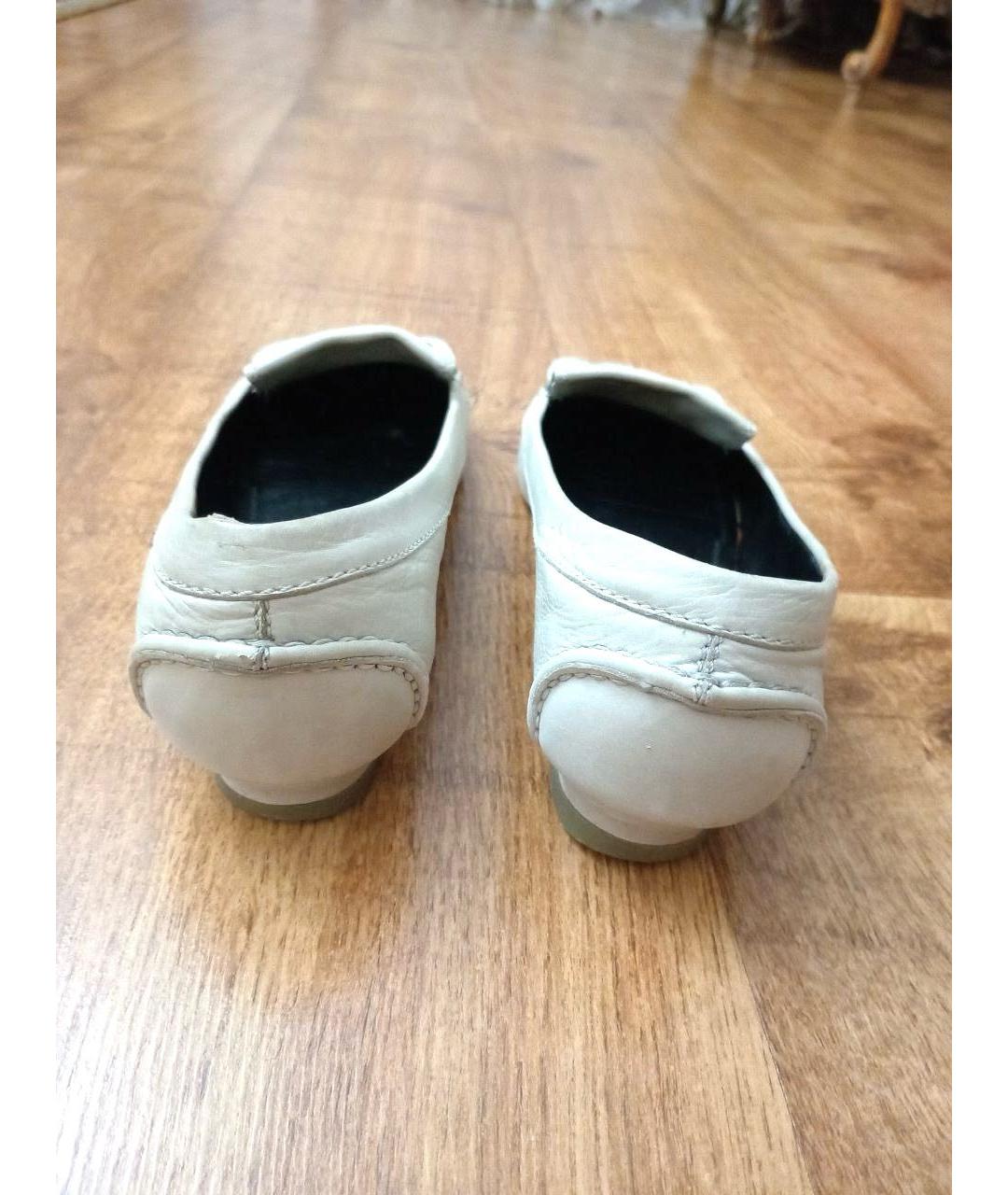 GIVENCHY Белые кожаные мокасины, фото 7