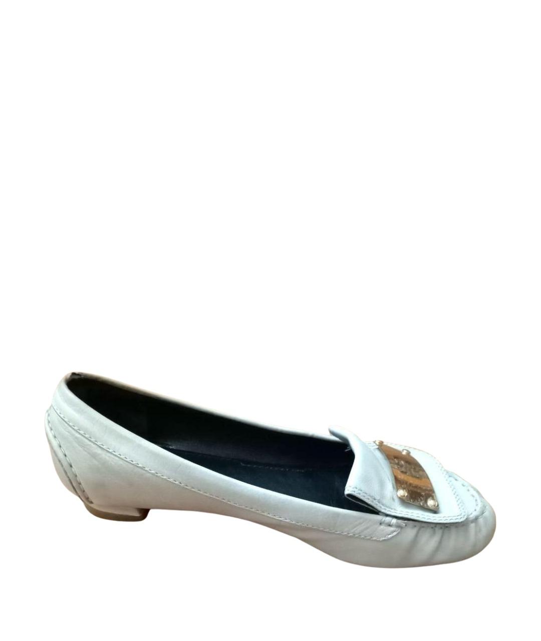 GIVENCHY Белые кожаные мокасины, фото 1