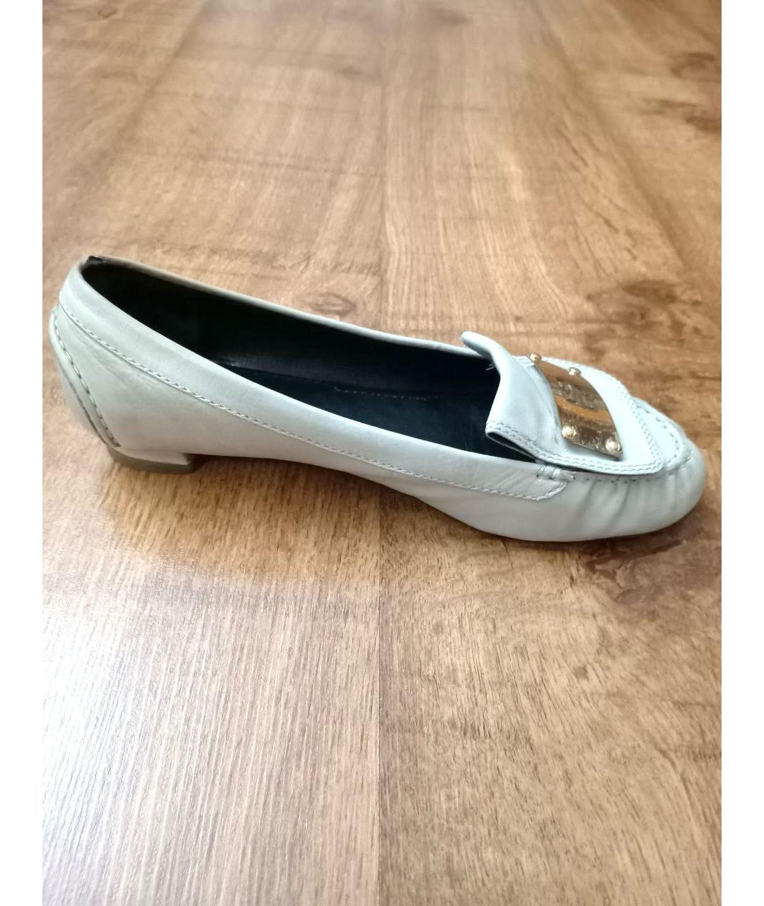 GIVENCHY Белые кожаные мокасины, фото 9