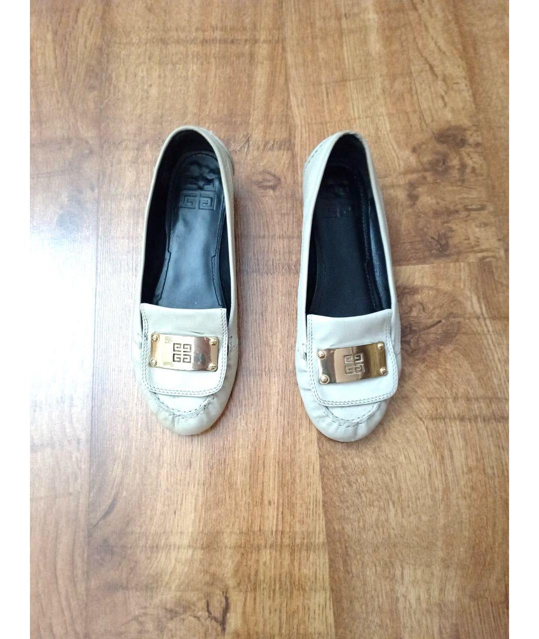 GIVENCHY Белые кожаные мокасины, фото 2