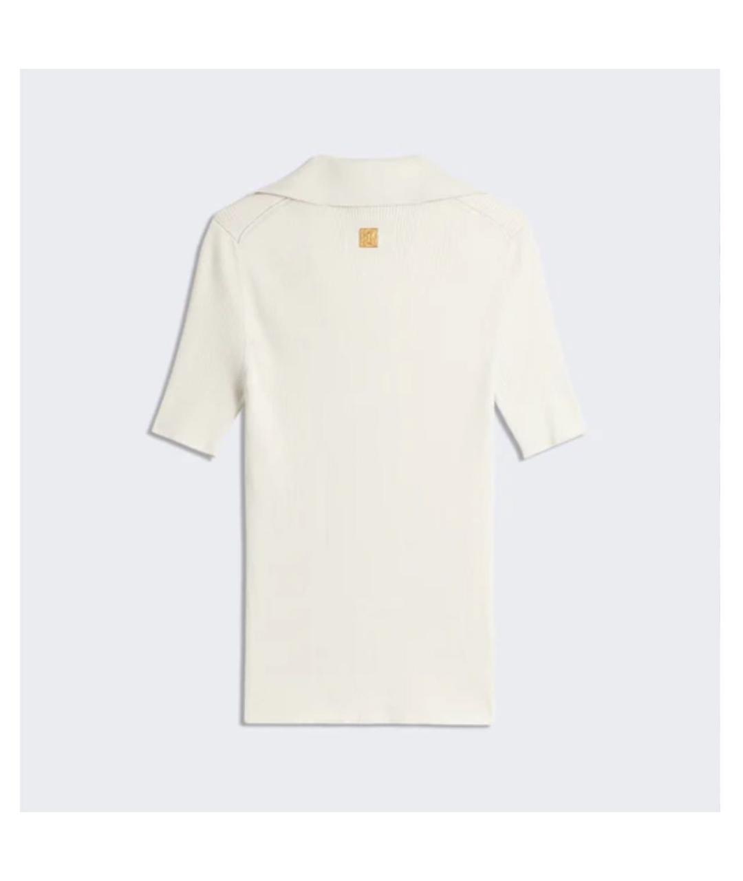 SCHIAPARELLI Белый шелковый джемпер / свитер, фото 3