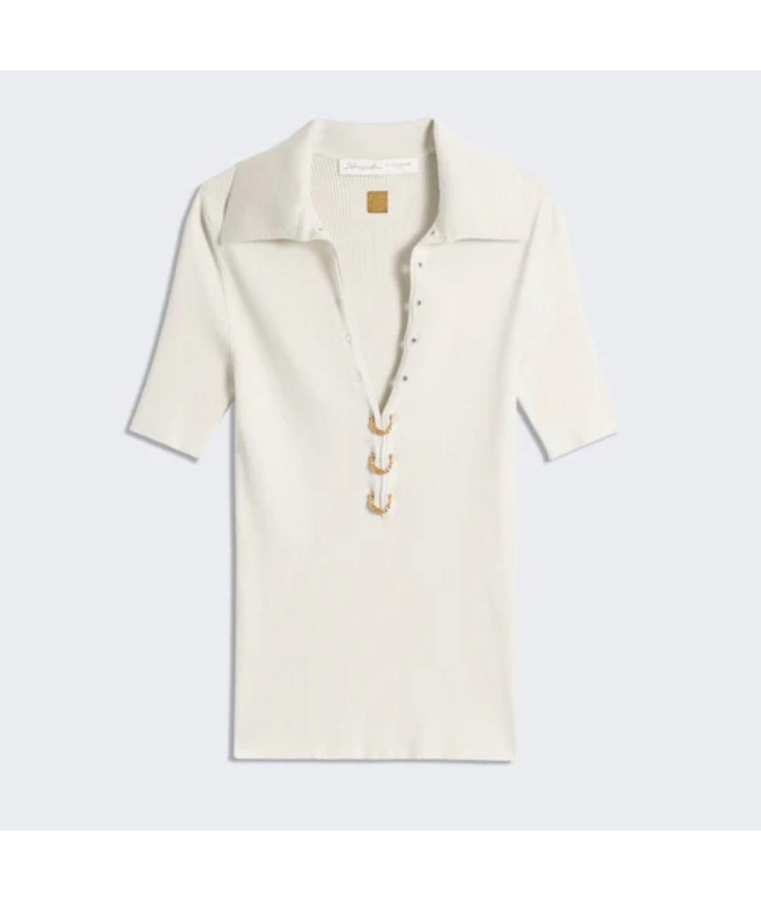 SCHIAPARELLI Белый шелковый джемпер / свитер, фото 2