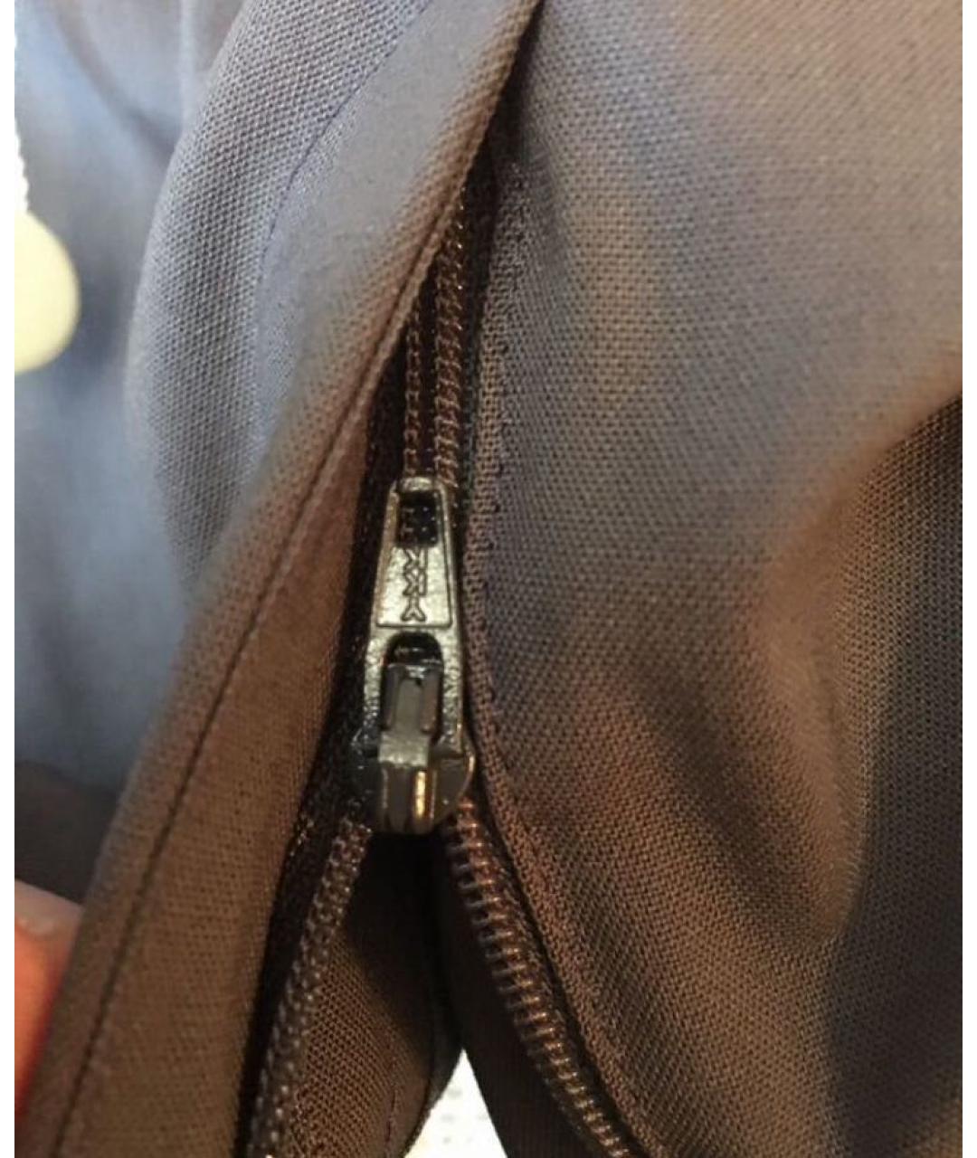 MAISON MARGIELA Фиолетовые шерстяные прямые брюки, фото 6