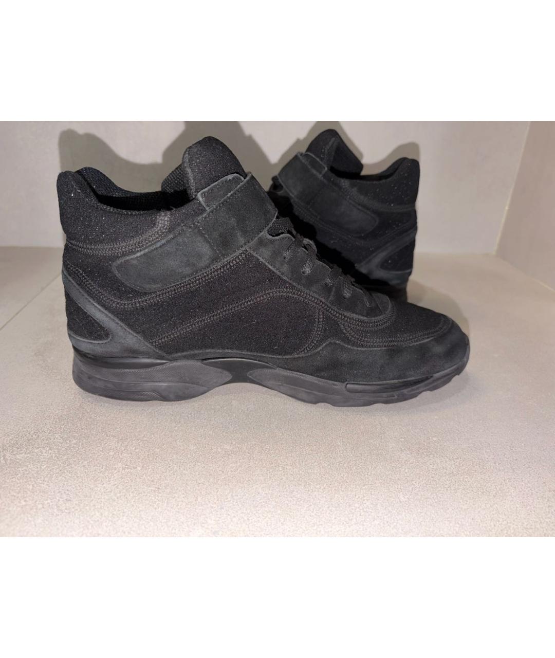 CHANEL Черные текстильные кроссовки, фото 6