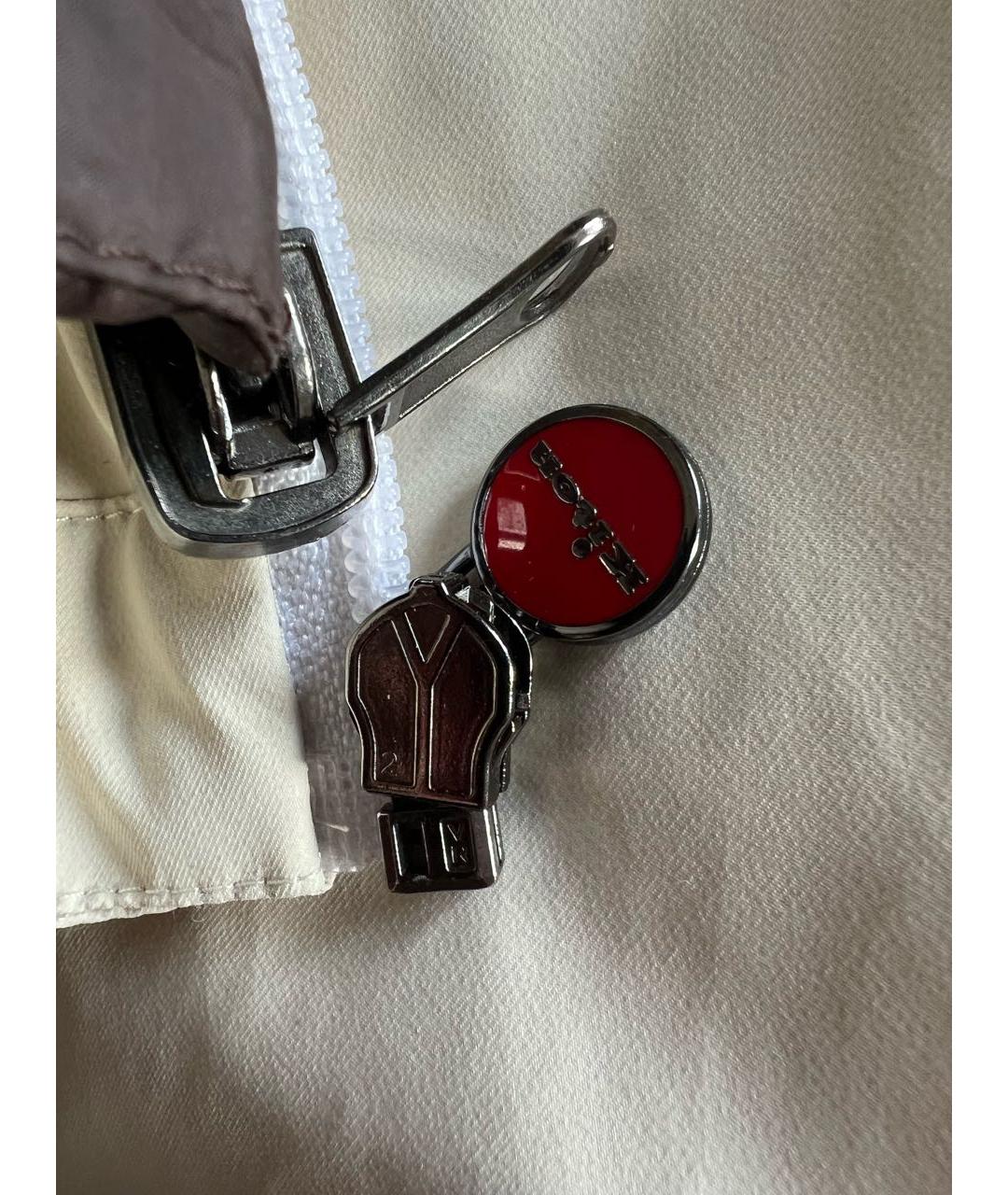 KITON Бежевая полиамидовая куртка, фото 8