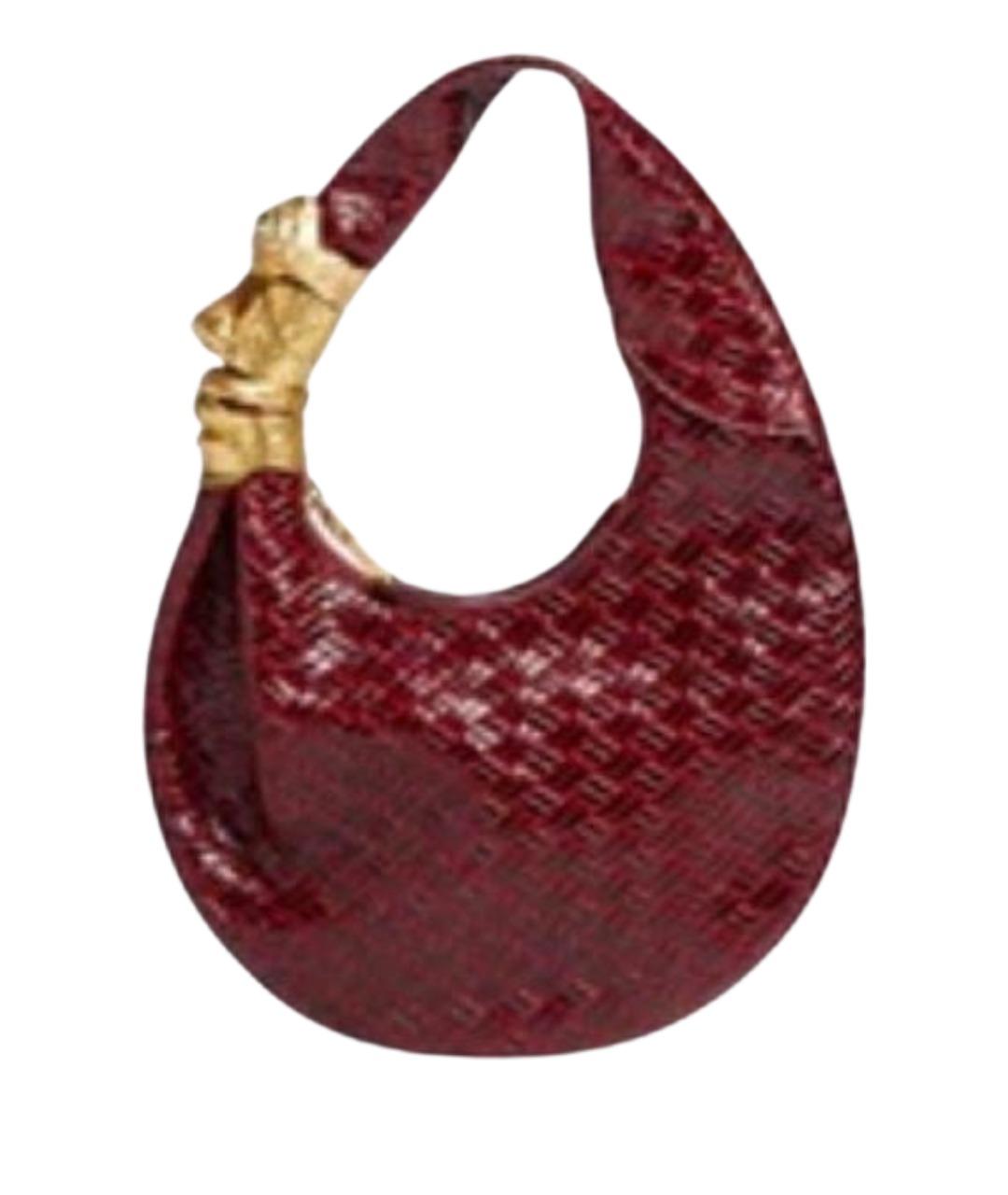 SCHIAPARELLI Бордовая кожаная сумка через плечо, фото 1