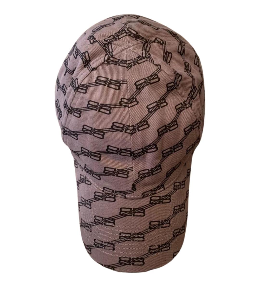 BALENCIAGA Бежевая хлопковая кепка/бейсболка, фото 1