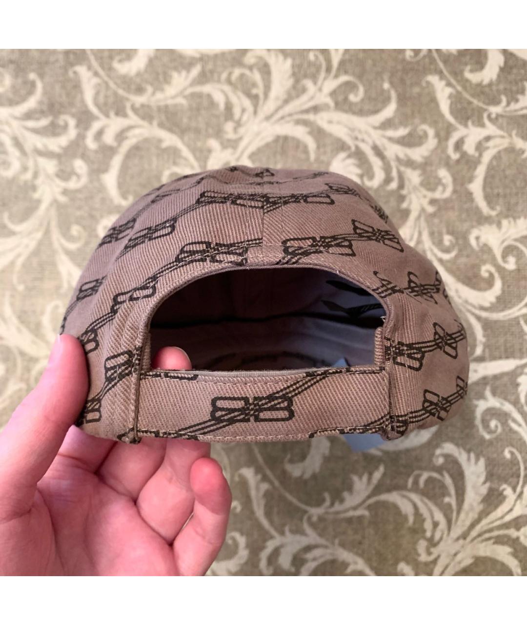 BALENCIAGA Бежевая хлопковая кепка/бейсболка, фото 4