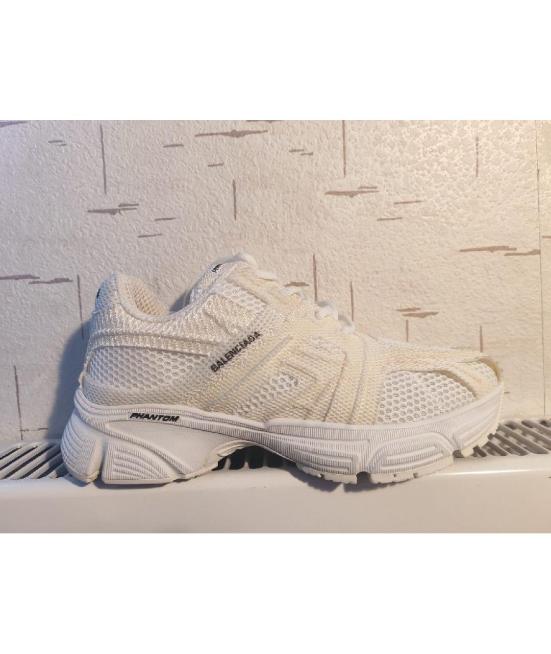 BALENCIAGA Белые текстильные кроссовки, фото 5