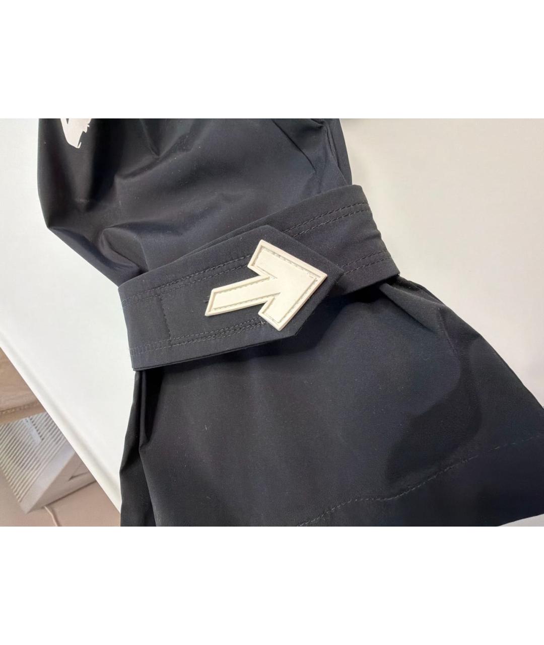 1/OFF Черные полиэстеровые брюки широкие, фото 4