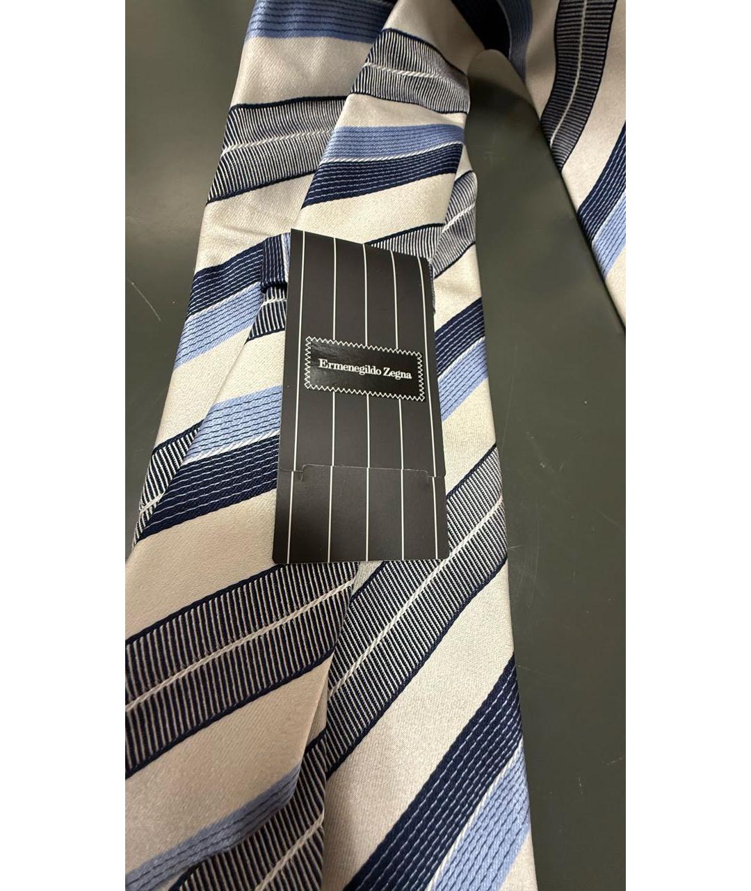 ERMENEGILDO ZEGNA XXX Мульти шелковый галстук, фото 3