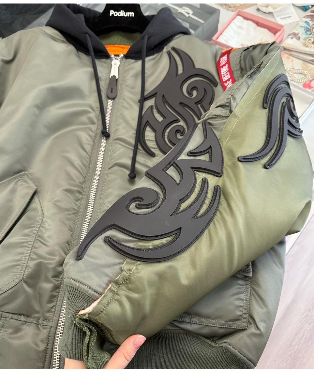 VETEMENTS Зеленая куртка, фото 3