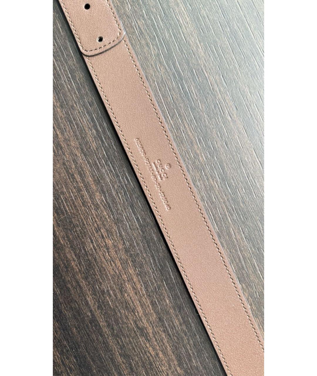 GUCCI Коричневый кожаный ремень, фото 3